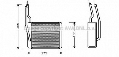 AVA QUALITY COOLING fd6272 -  Теплообменник, отопление салона